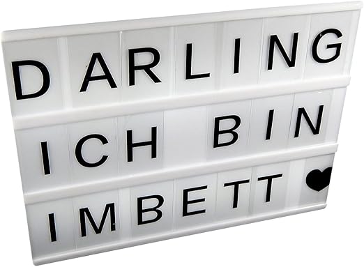 Leuchtschild Selbst Gestalten Mit 12 Leds Leuchtkasten Und Mit 90 Zeichen Leuchtbox Amazon De Beleuchtung
