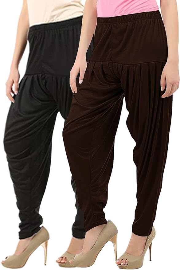 Buy Buy That Trendz Women's Relaxed Fit Yoga Pants ( Pack of 2 ) at Amazon.in