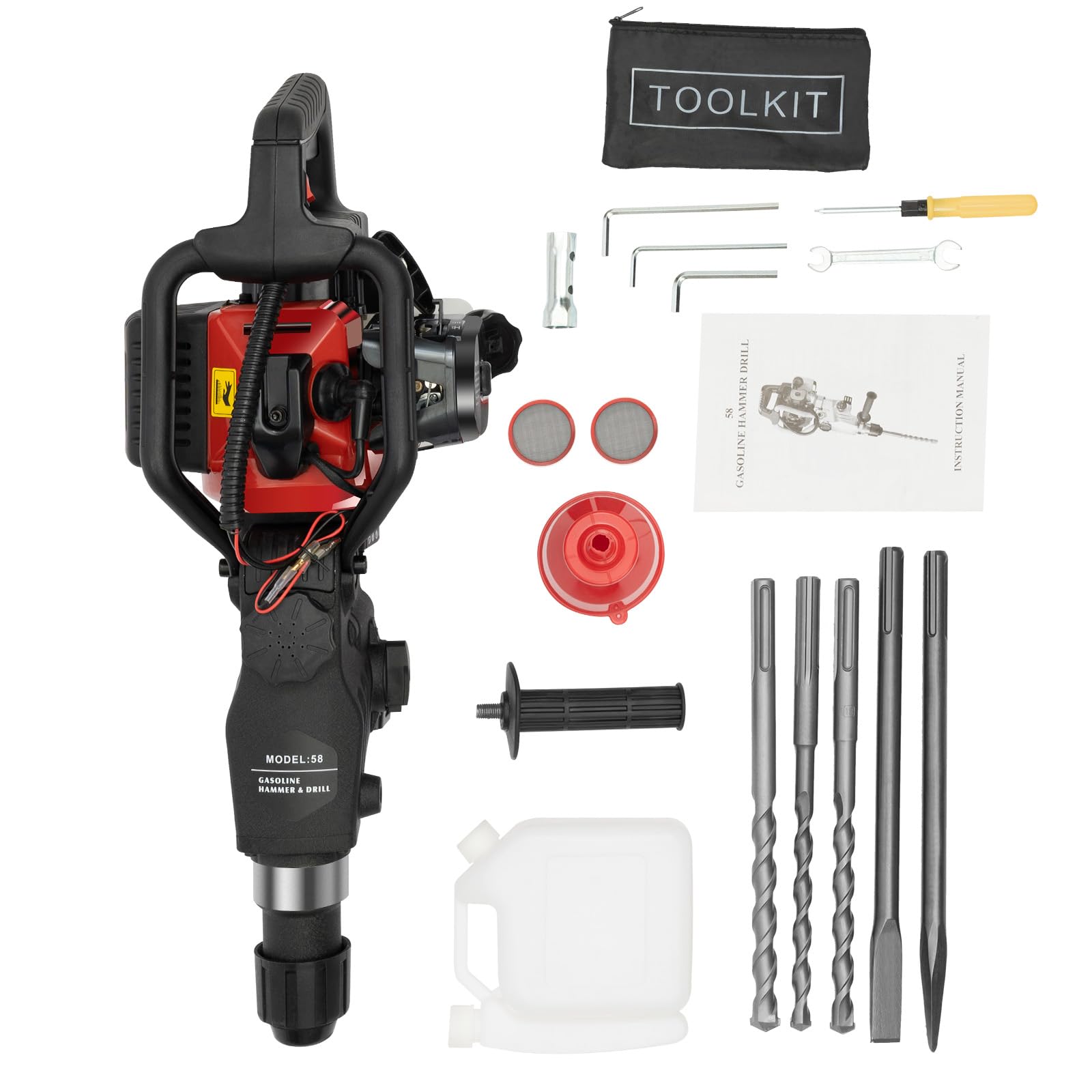 CUBELLIN Demolition Jack Hammer 33CC 2-Stroke Gas