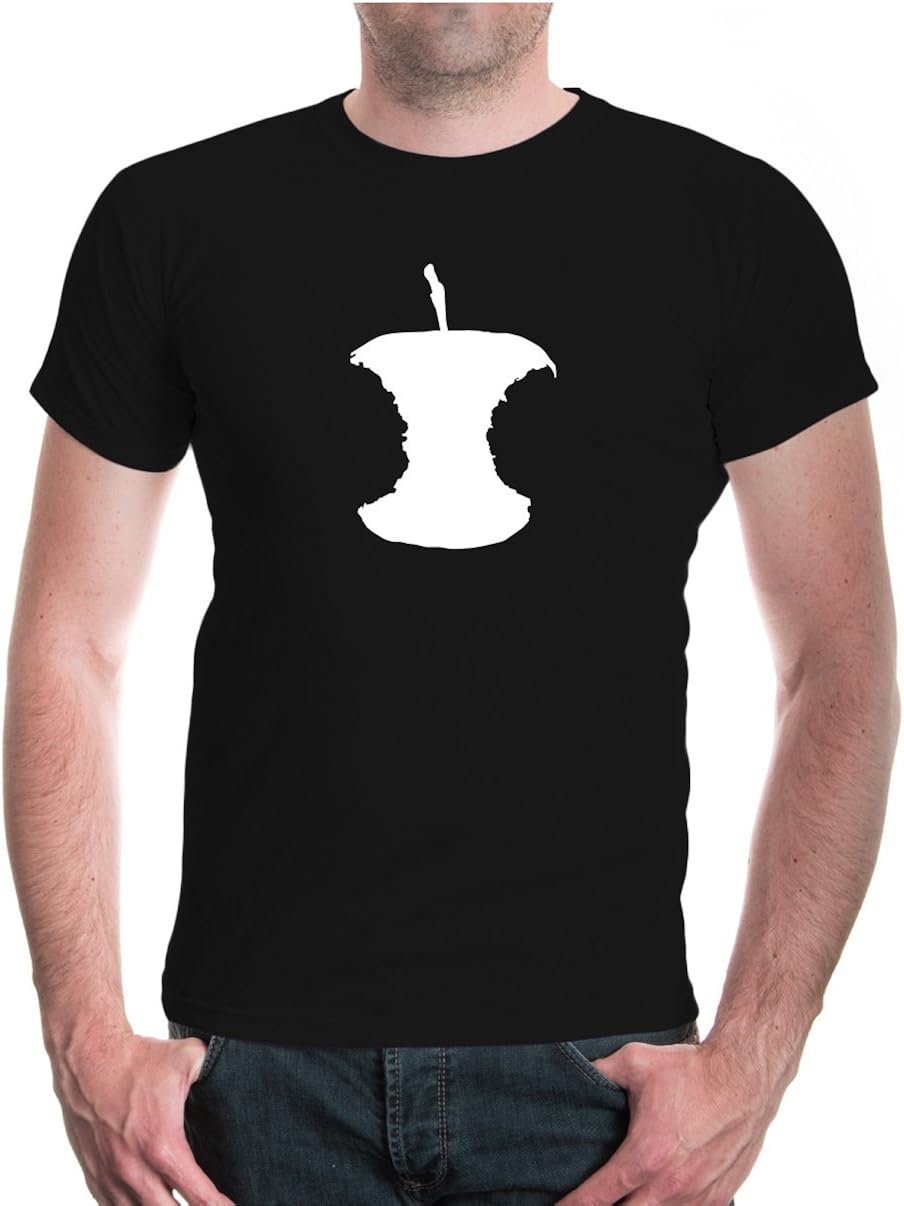 T-Shirt Apple-Fuit-XXXL-black-white