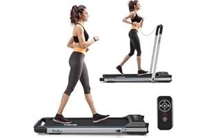 REDLIRO Under Desk Treadmill 2 in 1 Walking Pad, Portable, Folding, Electric, Motorized, Walking and Jogging Machine with Remote Control for Home and Office Workout