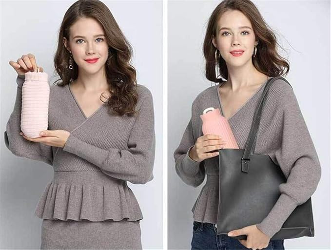 JHKGY Botella De Agua Caliente De Silicona,Mini Botella De Agua ...