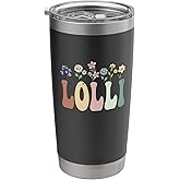 Lolli Gifts Women Wildflower Floral Design Lolli Stainless Steel Insulated Tumbler