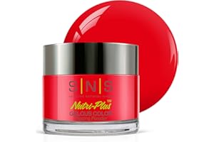 SNS HEALTHY NATURAL NAILS SNS Nail Dip Powder, Gelous Color Dipping Powder - Mandarin Fish (Red/Neon) - Long-Lasting Dip Powders Nail Color Lasts 14 Days - Low-Odor & No UV Lamp Required - 1 oz