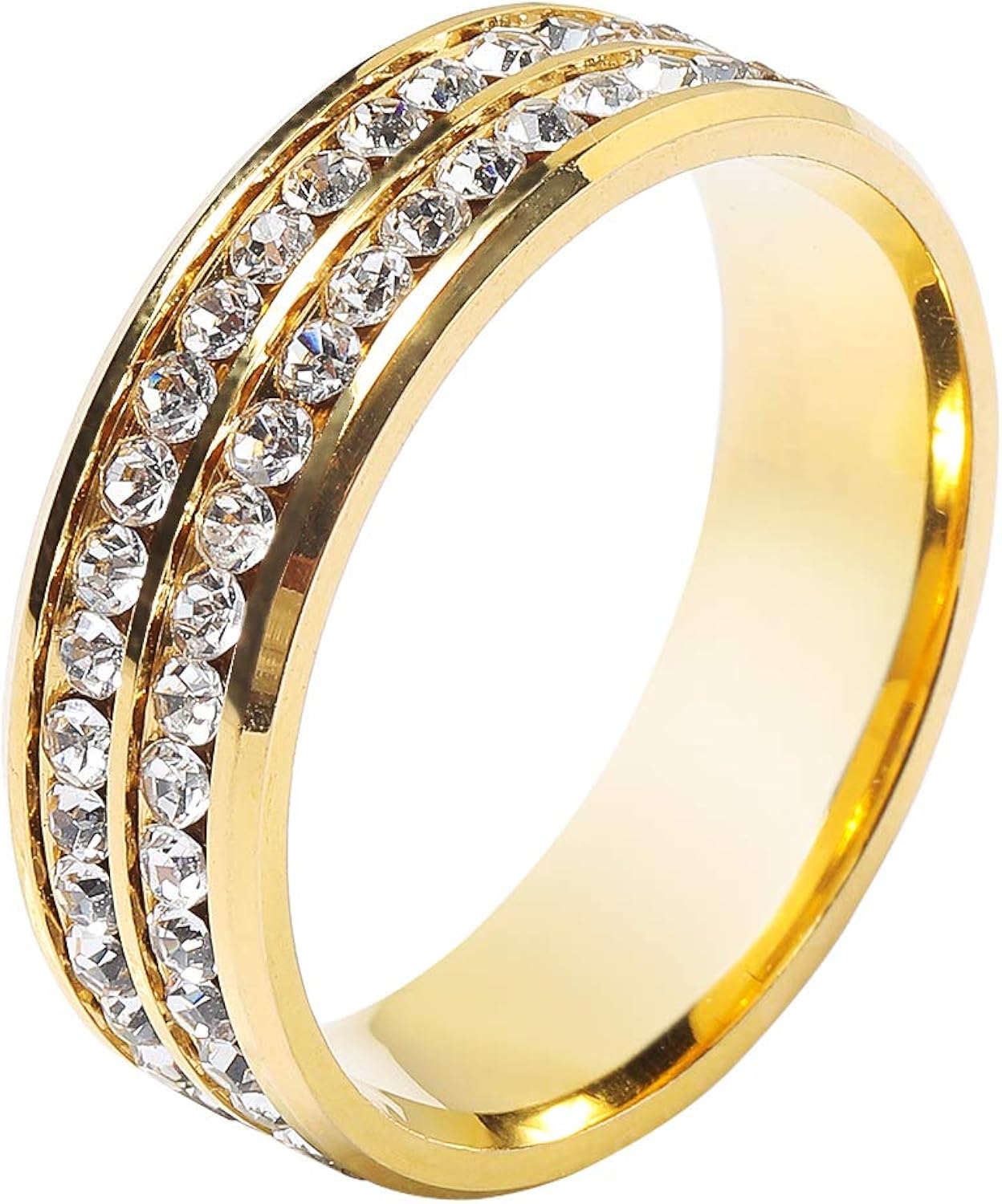 DiBanGu Brand Mens Silver Gold Tie Ring Solid (Gold Tie Ring) at Amazon