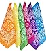 Petulia Neon Polyester Bandanas, 12 - Pieces