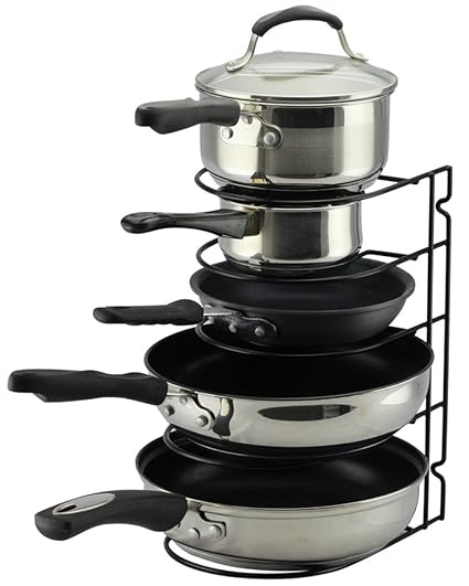 Buy Blackii Pan Rack Organizer Holder For Kitchen Countertop