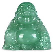 Amazon.com: Artistone 2" Green Jade Buddha Statue Carved Healing ...