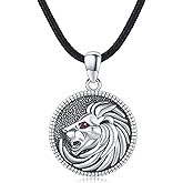 Sterling Silver Vintage Animals Pendant Gothic Hip Hop Necklace - Lion, Dragon, Tiger, Medusa, Raven Animal Jewelry Gift