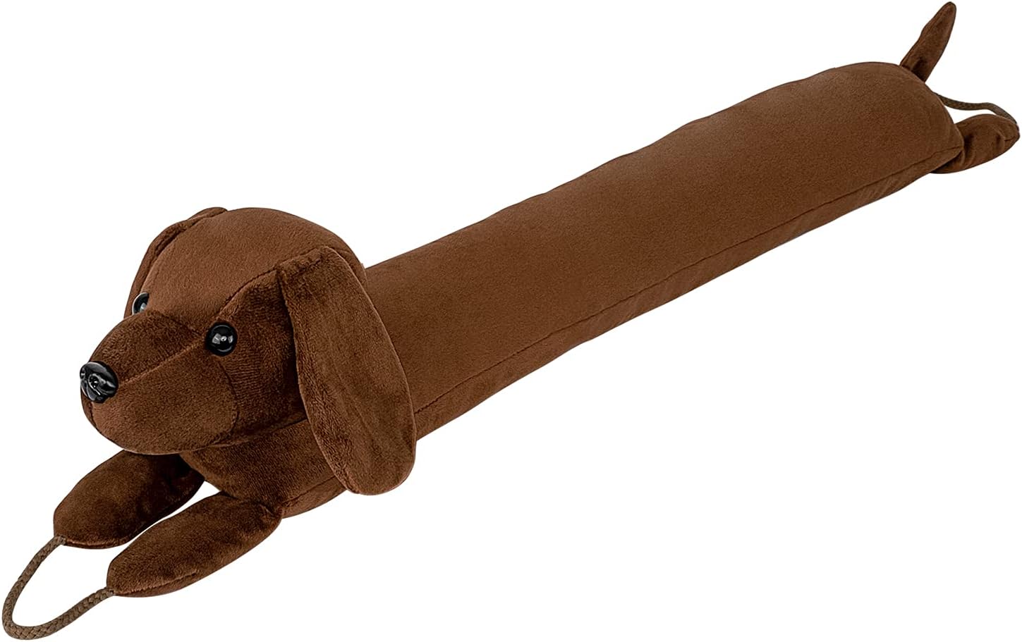 Draft Stoppers - Draft Stoppers Dog for Door Bottom 36 inch, Cute Dog Draft Stopper Reduce Noise Dust Saving Energy Cold Weather Wind Stop (Brown)