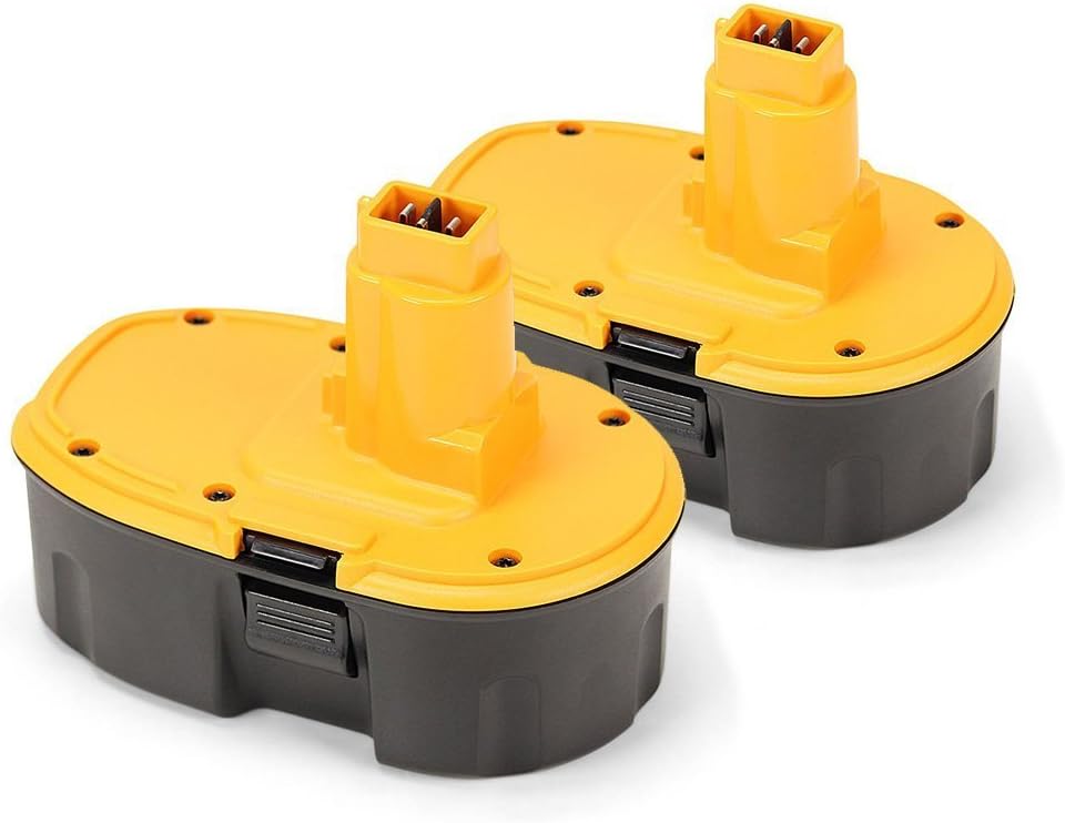 2PCS POWERGIANT DE9098 DC9096 18V 3.0Ah NiMh Replacement Battery for Dewalt DE9098 DC725 DC9096 DE9503 DE9095 DC9503 DE9095 DE9039 DE9096 DC9098 DW9095 DW9096 DW9098