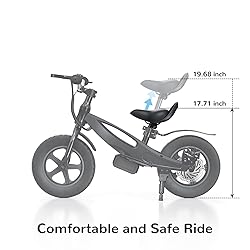 iSintek 2-in-1 Electric Bike for Kids Ages