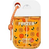 FBEZEB Power Mist Hydrating Hand Sanitizer with Cute Keychain, Portable Power Mist Hydrating Spray for Hand, Mini Pocket Sprayer Mist for Women Teen Girl Gift (Citrus)