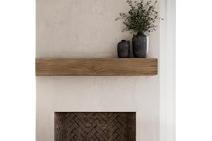 MANTELSDIRECT Thermastone 72 Inch Concrete Fireplace Mantel Shelf | Provincial Style | Non-Combustible & Heat Resistant | Indoor or Outdoor Use | ProCoat Coating for Heavy-Duty Protection | Lighter Weight