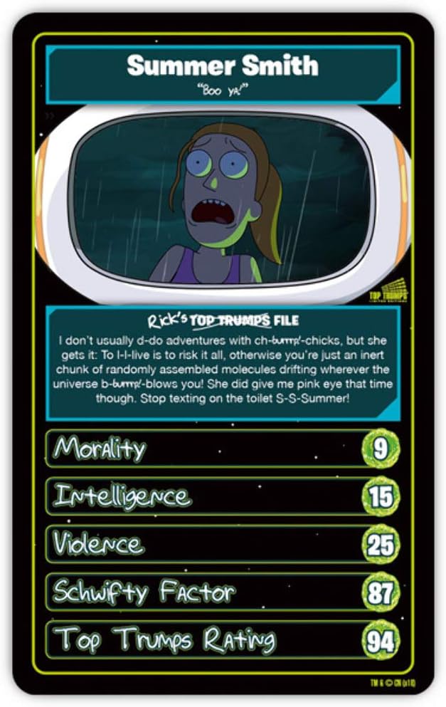 Top Trumps 31943 Specials Rick and Morty Card Game, Multi-Colour, for 3 years to 99 years, Multicolor, Medium - Image 5