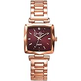 Jessica Simpson Diamond Collection Women's Square Dial Watch, Metal Band, Classic Quartz Movement, Elegant Dress Watch