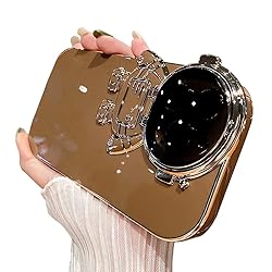 QoKcoahn Astronaut Hidden Stand Phone Case for