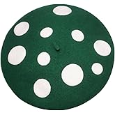 Mushroom Beret Women's Cute Lolita Kawaii Plant Cosplay Cap Vintage Painter Hat Sweet Girl Decor