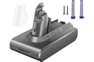 KEENSTONE Battery Replacement for Dyson V6, 4600mAh Li-ion Battery Compatible with V6 Animal V6 Absolute V6 Motorhead V6 Fluffy SV03 SV04 SV05 SV06 SV07 SV09 DC58 DC59 DC61 DC62 DC72 DC74 Vacuum Cleaner