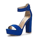 DREAM PAIRS Womens HI-LO High Heel Platform Pump