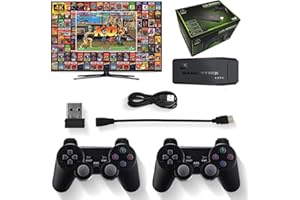 LIMEN Nostalgia Stick Game, Wireless Retro Stick Game Console, Nostalgiastick Wireless Retro Game Console, Plug & Play Nostalgia Stick 4K HDMI Output, Dual 2.4G Wireless Controllers (M8 32G (3550+ Games))