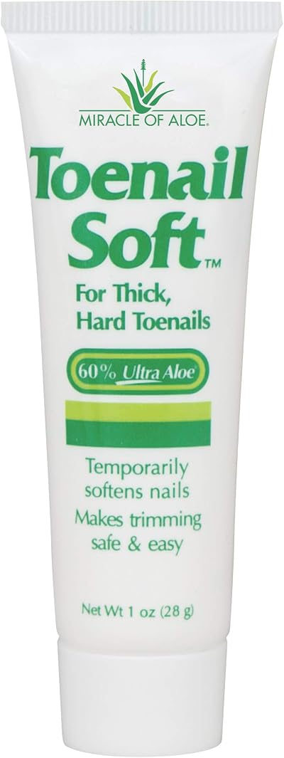 Miracle Toenail Soft Cream 60% UltraAloe 28.3g Temporary Nail Softening