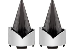 DCVBNY Smoke Bullet Turn Signal Light Lens Cover Fit for Harley Softail Street Glide Road Glide Fatboy Sportster Dyna De-luxe Bikes (Not for Sealed LED Harley Lights&Pancake-style Lens) (Chrome Smoke)