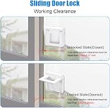 Vicloon 4 Pcs Sliding Door Locks Baby Child Safe Pet Proof view 4