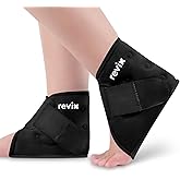 REVIX Gel Ankle Ice Packs Wrap for Swelling, Reusable Ice Pack for Foot Plantar Fasciitis, Flexible Cold Compression Wrap for Ankles Sprain, Sport Recovery, and All-Day Comfort, 2 Packs