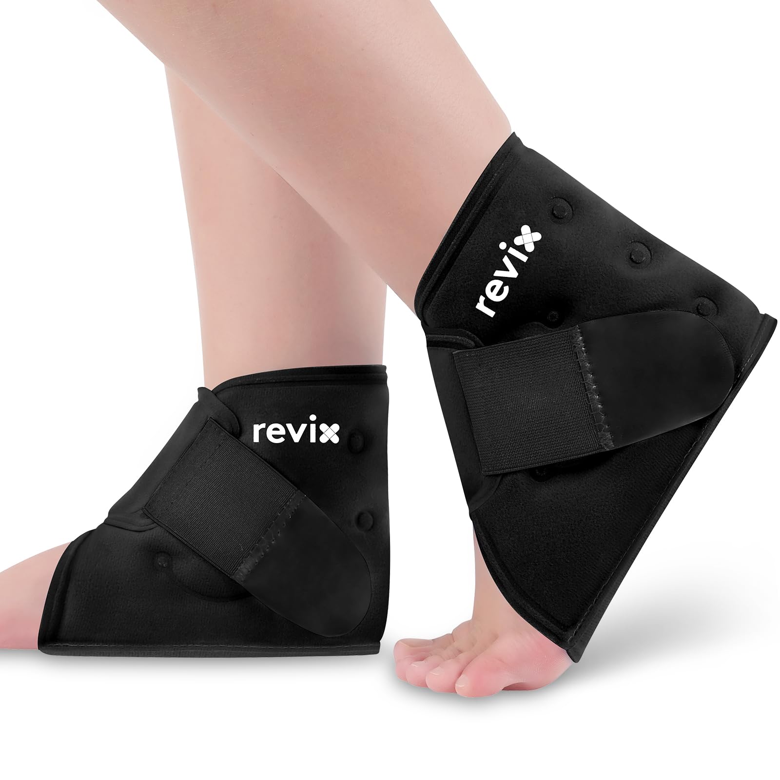 Photo 1 of REVIX Gel Ankle Ice Packs Wrap for Swelling, Reusable Ice Pack for Foot Plantar Fasciitis, Flexible Cold Compression Wrap for Ankles Sprain, Sport Recovery, and All-Day Comfort, 2 Packs