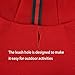 PUPTECK Fall Winter Dog Hoodie Pet Sweatshirt Soft Warm Clothes Fleece Lined with Hat for Small Medium Large Dogs, Christmas Pattern, Red S
