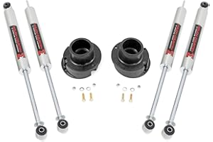 Rough Country 2.5 Inch Leveling Kit with M1 Monotube Shocks for Ram 2500 (2014-2024)/3500 (2013-2024) - RR Leaf Spring
