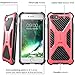 i-Blason Case Compatible with Apple iPhone 7/Apple iPhone 8, Transformer [Kickstand] [Heavy Duty] [Dual Layer] Combo Holster Cover case with [Locking Belt Swivel Clip] (Pink)