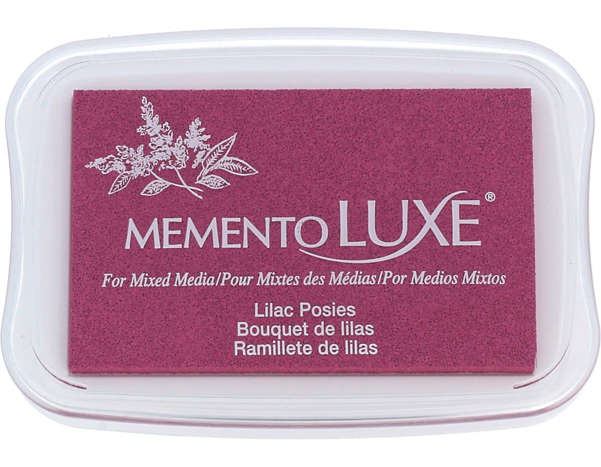 Tsukineko Memento Luxe Mixed Media Ink Pad -Lilac Posies
