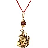 Rudra Empire Spiritual Shiva Bholenath with Rudraksha Pendant Bhagwan Shiv Ji Locket for Men and Women