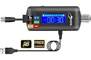 HIDB TV Antenna Amplifier, 25dBi High Gain Signal Booster with USB Power Supply for Digital HD & 4K Reception, Low Noise Amplifier for Indoor TV Antenna, Compatible with All Tvs