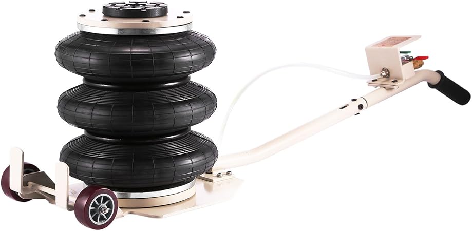 Amazon ベストイクイプト Bestequipエアジャッキ 気圧ジャッキ 気圧扛重機 柔らかく崩れやすい地面に ブラック Pneumatic Jack ジャッキ 車 バイク