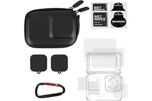 Accessories for Insta 360 Ace Pro 2, with Mini Carrying Case, Tempered Glass Lens & Screen Protector, Plastic Front Screen Fi