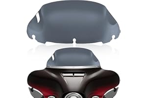 ZENTHOR Smoke 9” Motorcycle Windshield Windscreen Compatible for 2014-2023 Harley Davidson Touring Street Glide/Electra Glide/Ultra Limited/Tri Glide FLHT FLHX FLHXS FLHTK