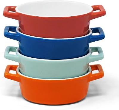 joeji's Kitchen Mini Oval Ceramic Baking Dishes Set of 4