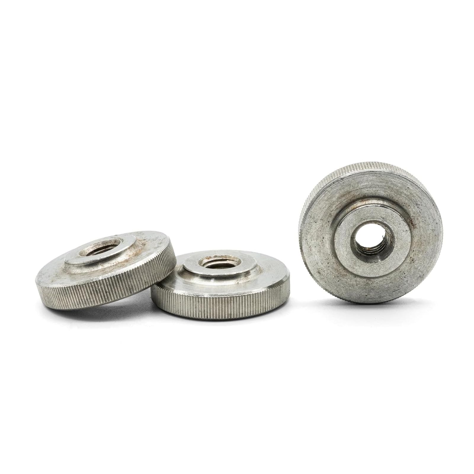 M4 (4mm) Knurled Thumb Nuts Hand Grip Knob Thin Type Stainless DIN467 (Pack of 10)