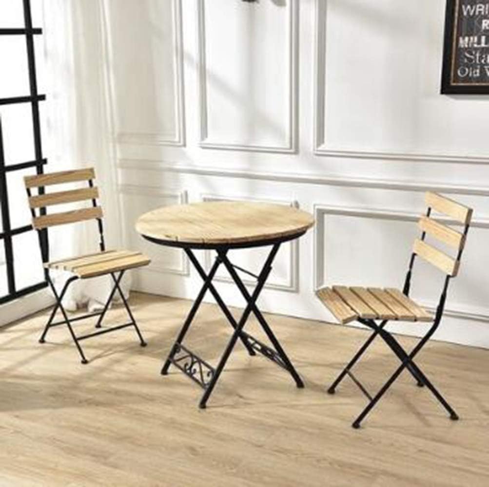 AOLI Conjuntos de jardín Muebles de exterior Muebles de jardín plegables Muebles de patio Madera