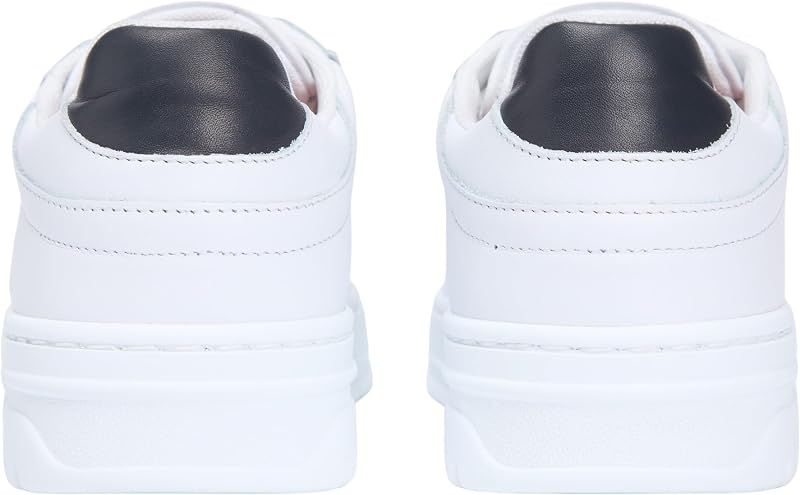 Damen Cupsole Sneaker Sporty Corp aus Leder, Weiß (White), 37