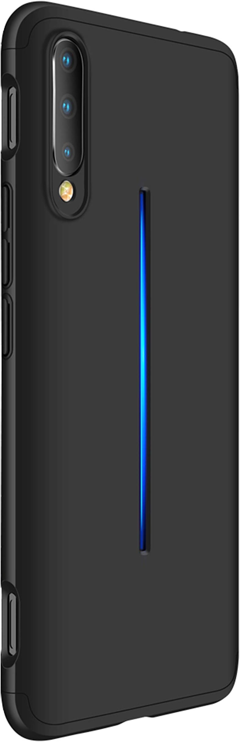 Tianqin VIVO iQOO Case, 360 Full Body Coverage Degree Protection 3 in 1 Combination Anti-Scratch PC Ultra-Thin Shockproof Matte Bumper Case for VIVO iQOO - Black