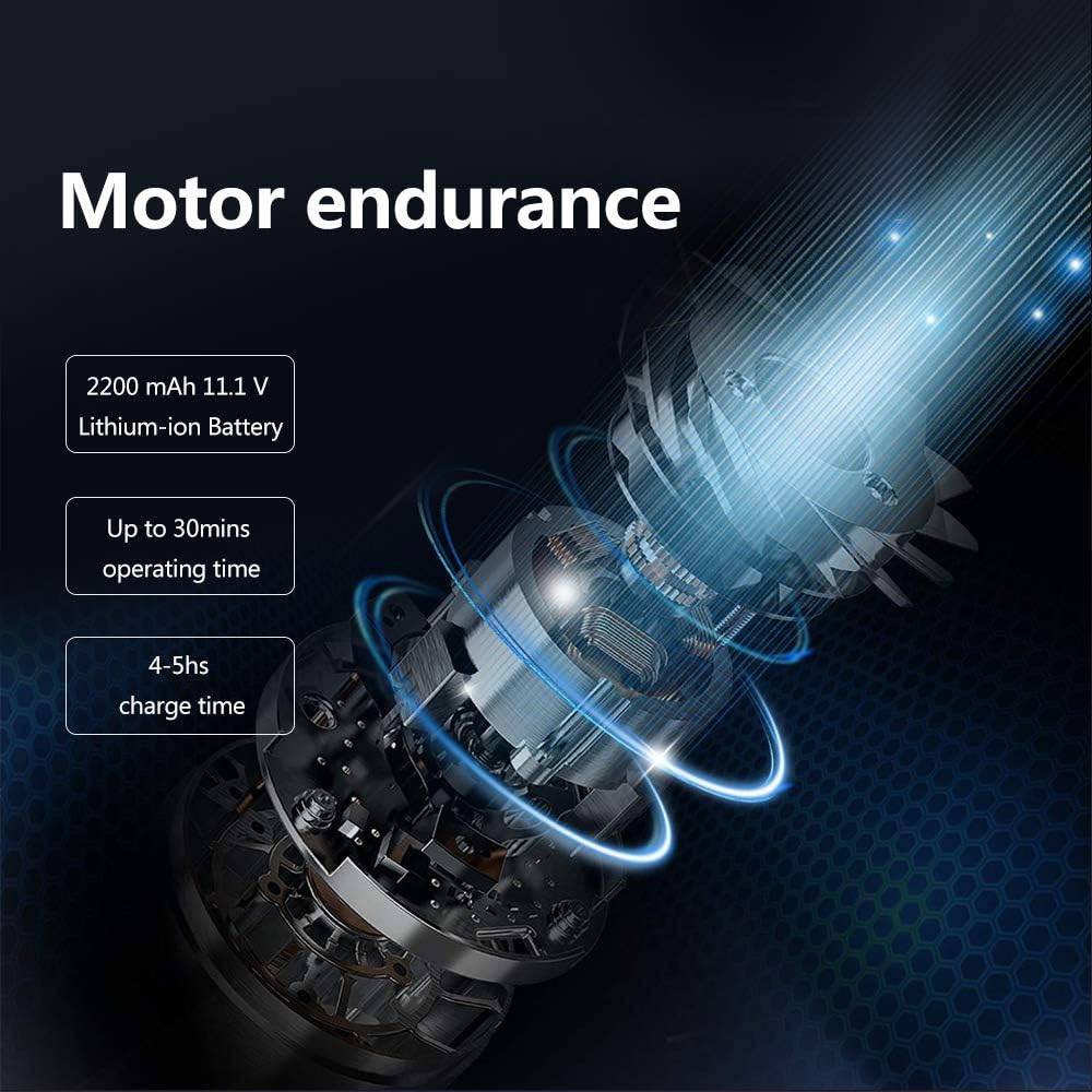 SUPERLEX Cordless Handheld Vacuum Cleaner 2 Modes Hand Vacuum Cleaner Rechargeable with Charging Dock, Dry Hand Stick Vacuum for Kitchen, Mini Car Dust Buster for Home Office Car Food Debris Cleaning -