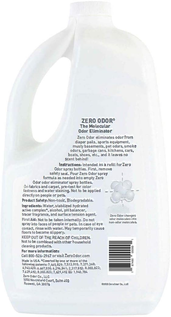 Zero Odor General Household Odor Eliminator Refill, 64-Ounces: Health & Personal Care