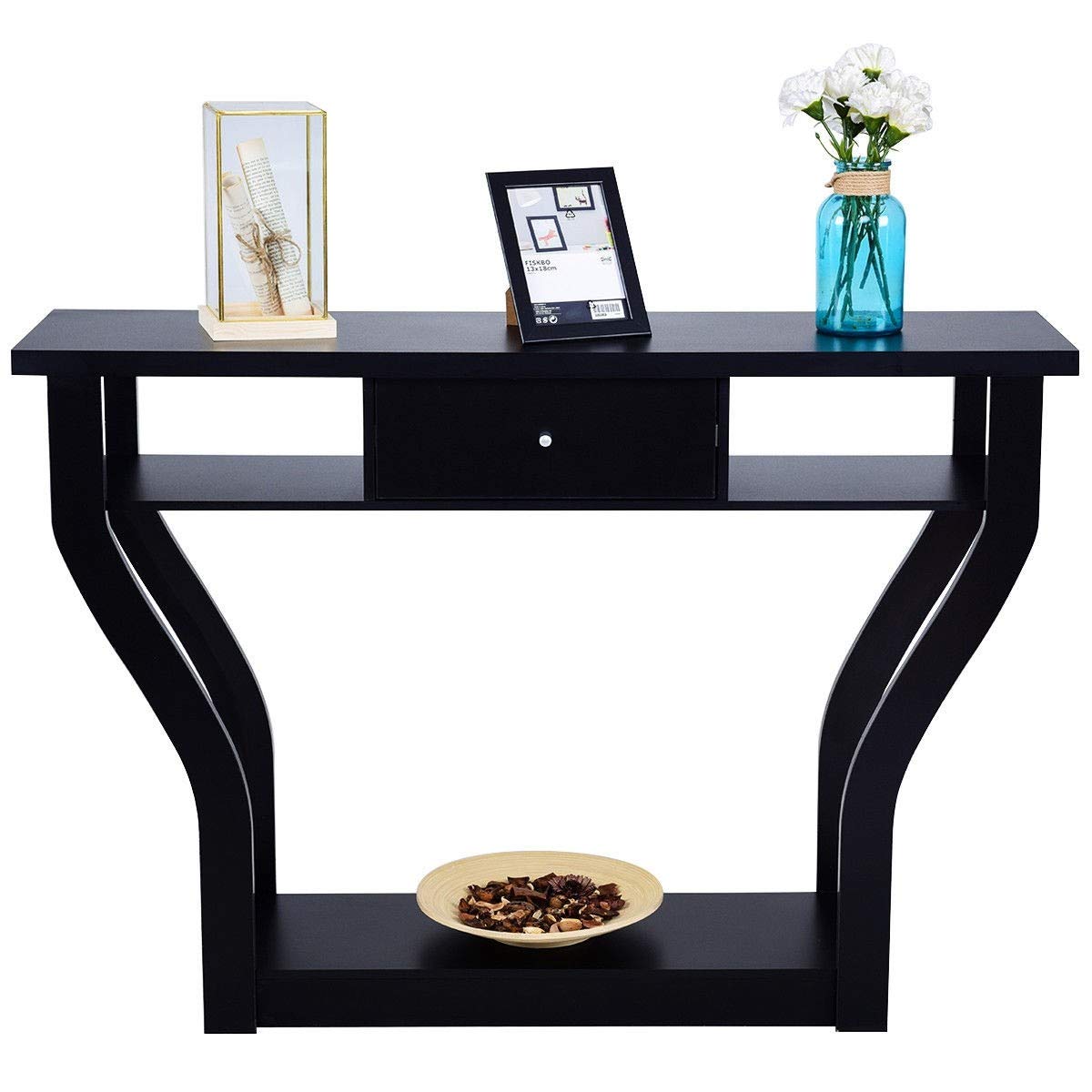 Best narrow wooden console table 12 inch or less