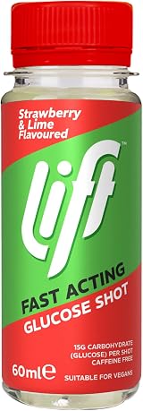 Lift Glucose Energy Shots Strawberry Lime 12 x 60ml on the go