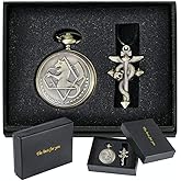 Nostalgia Movie Theme Design Alloy Quartz Pocket Watch with Necklace Chain