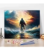 Amazon.com: TISHIRON Paint by Numbers Christian Jesus Painting